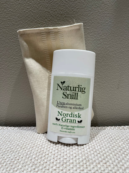 Deodorant beholder - Beige med striper